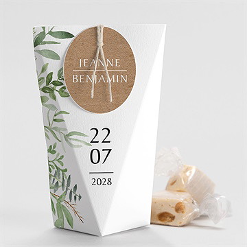 Boîte surprise mariage nature chic