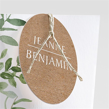 Boîte surprise mariage nature chic - Détail de la boîte