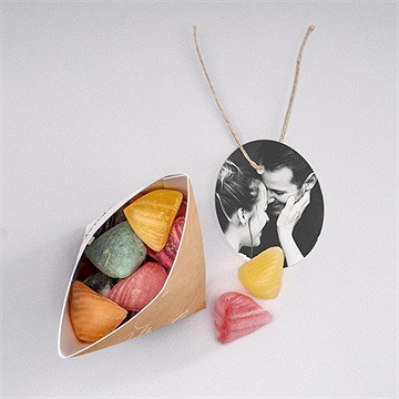 Boîte surprise mariage photomaton - Intérieur de la boîte