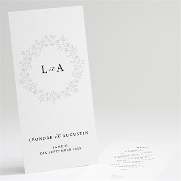 Menu mariage sublime