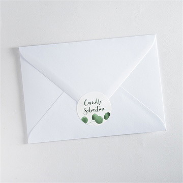 Sticker mariage fraîcheur végétale - Mise en situation