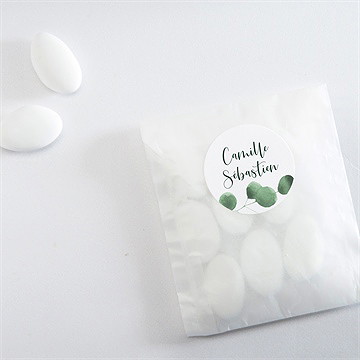 Sticker mariage fraîcheur végétale - Mise en situation