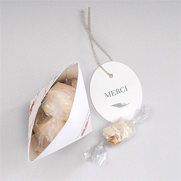 Boîte surprise communion couronne aquarelle - Intérieur de la boîte