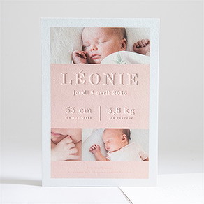 Faire-part naissance sa gravure