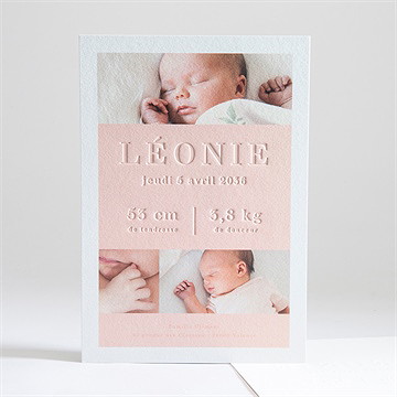 Faire-part naissance sa gravure