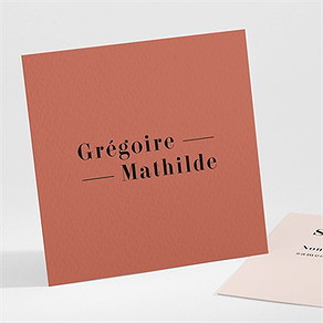 Save the Date mariage en terracotta