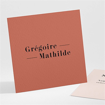 Save the Date mariage en terracotta