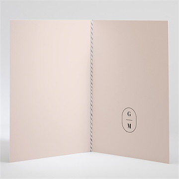 Livret de messe mariage en terracotta - Intérieur du livret