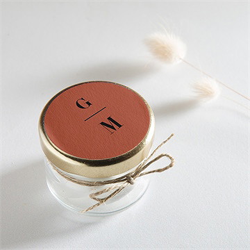 Sticker mariage en terracotta - Mise en situation