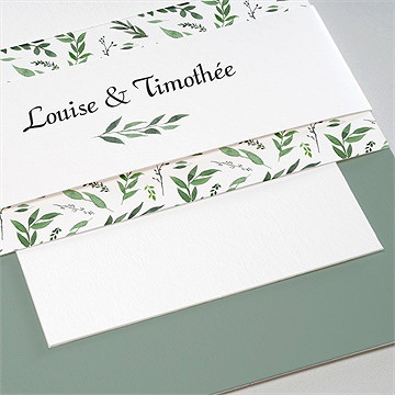 Faire-part mariage evidence - Détail du faire-part