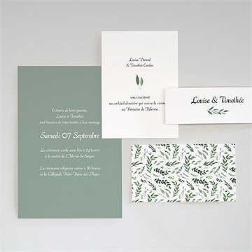 Faire-part mariage evidence - Avant du faire-part