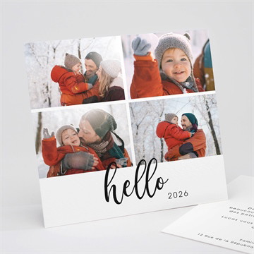Carte de voeux petit hello