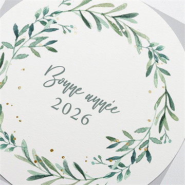 Carte de voeux on vous la souhaite belle - Détail de la carte