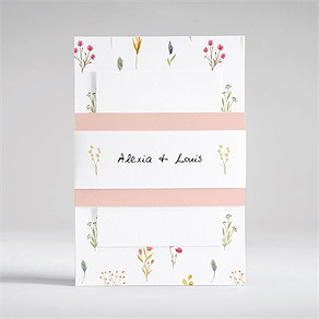 Faire-part mariage folie printanière