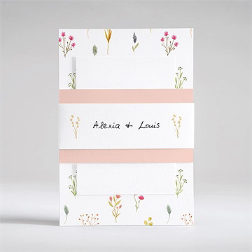 Faire-part mariage folie printanière