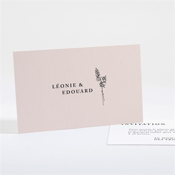 Carton d'invitation mariage delicatesse