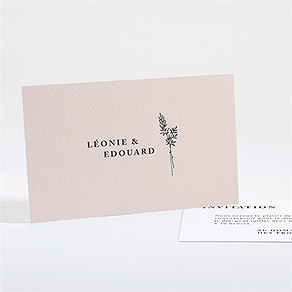 Carton d'invitation mariage delicatesse