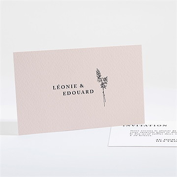 Carton d'invitation mariage delicatesse