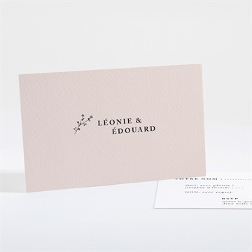 Carton réponse mariage delicatesse