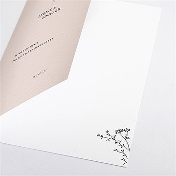 Livret de messe mariage delicatesse - Détail du livret