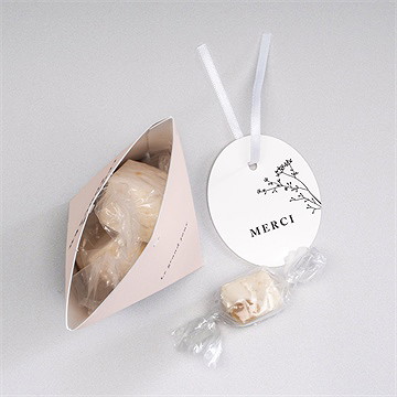 Boîte surprise mariage delicatesse - Intérieur de la boîte