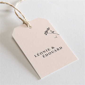 Etiquette mariage delicatesse