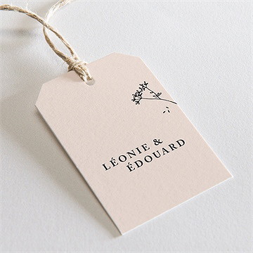 Etiquette mariage delicatesse