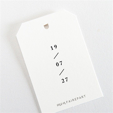 Etiquette mariage delicatesse - Dos de l'étiquette