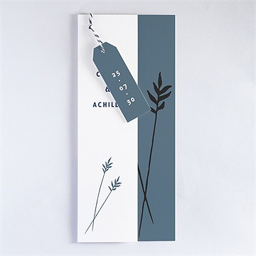 Faire-part mariage esquisse - Faire-part assemblé