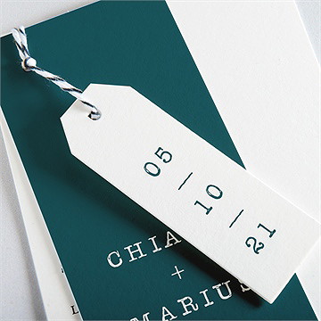 Faire-part mariage superposés - Détail du faire-part