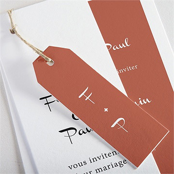 Faire-part mariage fleurs d'automne - Détail du faire-part