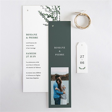 Faire-part mariage fusion végétale - Vue d'ensemble