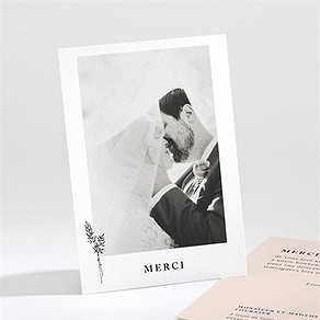Remerciement mariage delicatesse