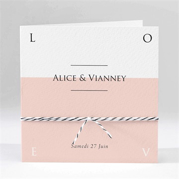 Faire-part mariage mr and ms