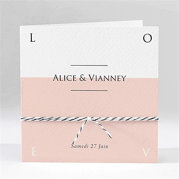 Faire-part mariage mr and ms