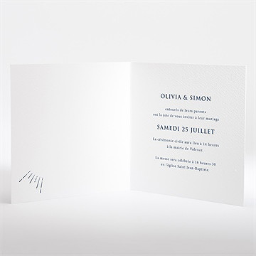 Faire-part mariage notre astre - Intérieur du faire-part