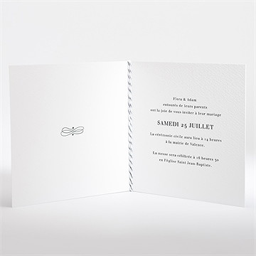 Faire-part mariage notre joli plan - Intérieur du faire-part