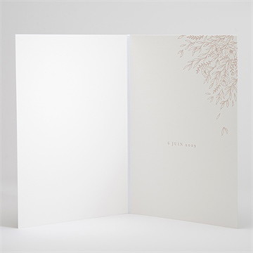 Livret de messe mariage rose gold - Intérieur du livret