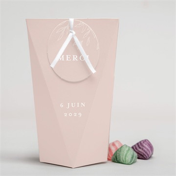 Boîte surprise mariage rose gold