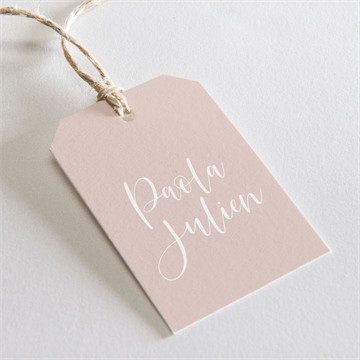 Etiquette mariage rose gold