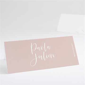 Marque-place mariage rose gold