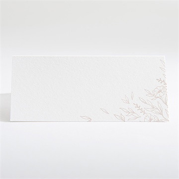 Marque-place mariage rose gold - Dos du marque-place