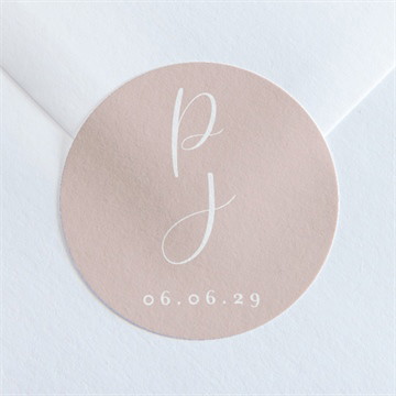 Sticker mariage rose gold
