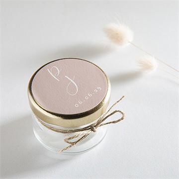 Sticker mariage rose gold - Mise en situation