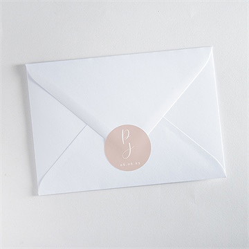 Sticker mariage rose gold - Mise en situation