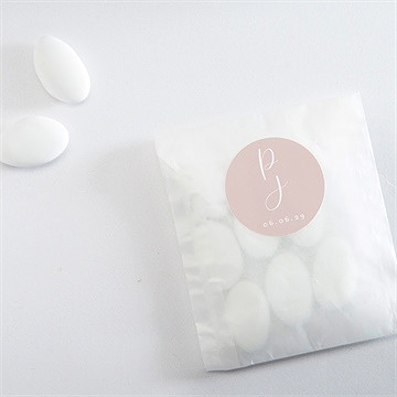 Sticker mariage rose gold - Mise en situation