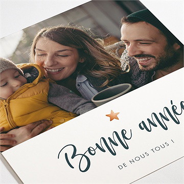 Carte de voeux voeux originaux - Détail de la carte