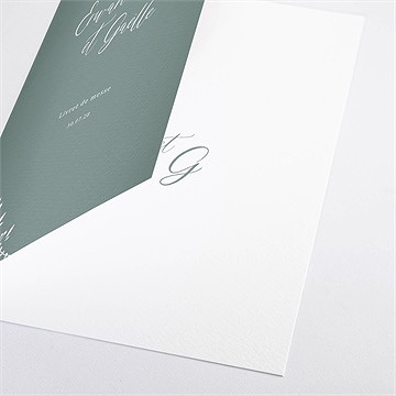 Livret de messe mariage elégante poésie - Détail du livret