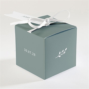 Boîte de dragées mariage elégante poésie - Dos de la boîte