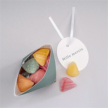 Boîte surprise mariage elégante poésie - Intérieur de la boîte